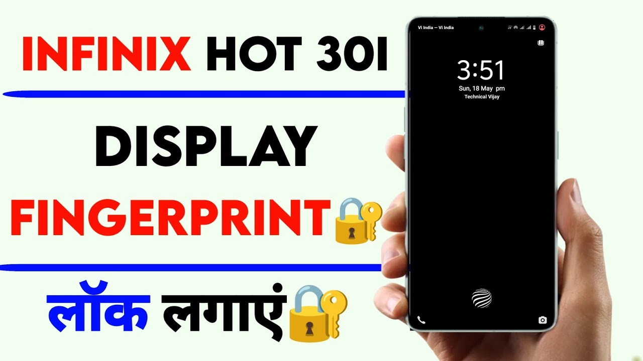 infinix hot 30i display fingerprint lock setting | display fingerprint lock setting in infinix