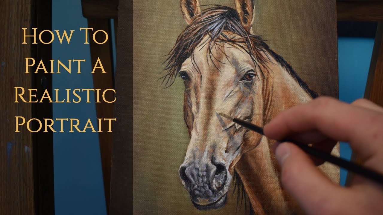 How To Paint A Horse Portrait | Realistic Portrait Painting Techniques in Oils