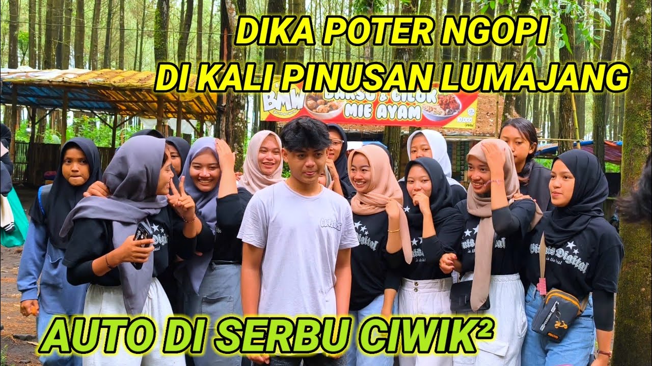 DIKA POTER RISWANDA NGOPI DI KALI PINUS,AUTO DI SERBU CIWIK², LUMAJANG ADEM BOLO