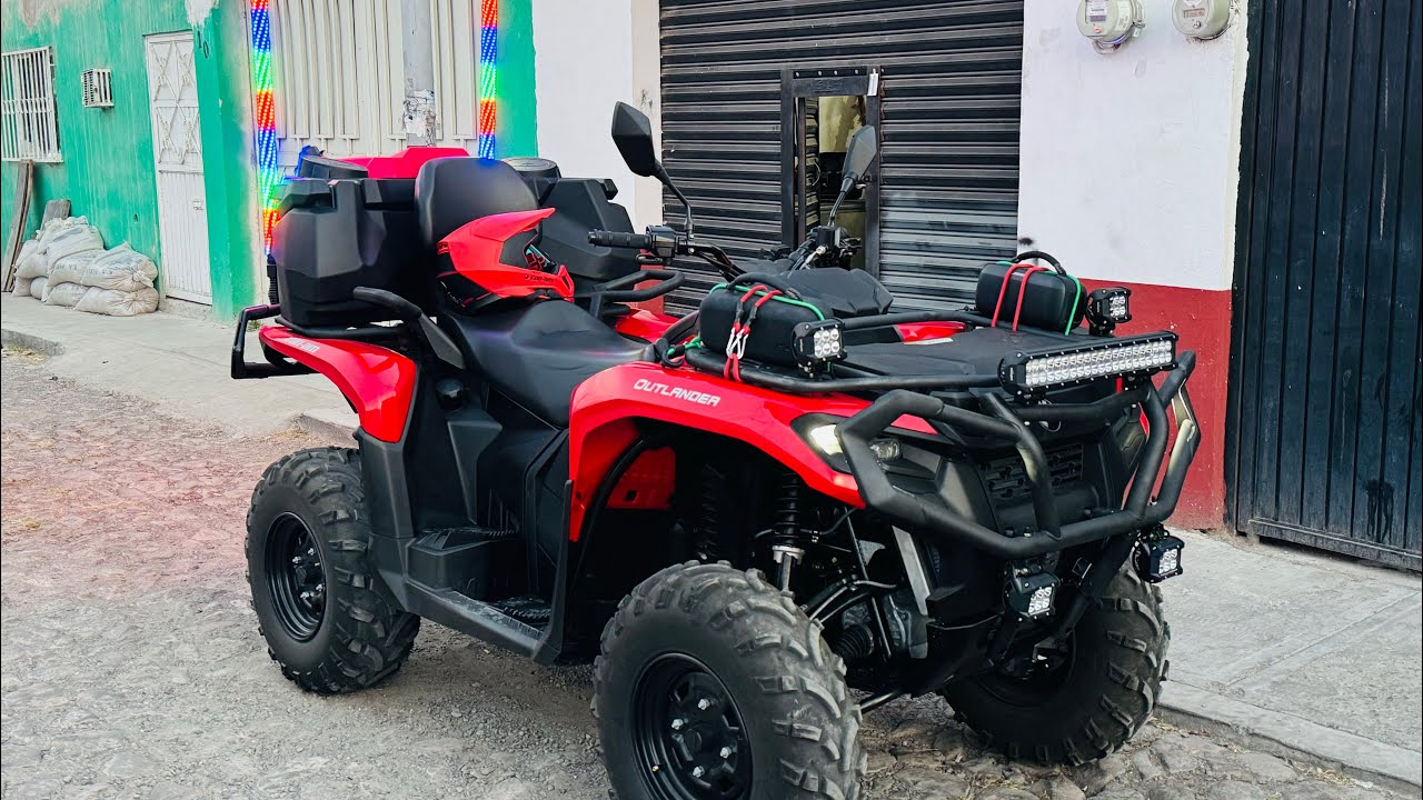 INSTALACIÓN DE BARRAS LED, CUARTOS LED Y LATIGO LED PARA LA CUATRIMOTO CAN AM OUTLANDER 700 MAX