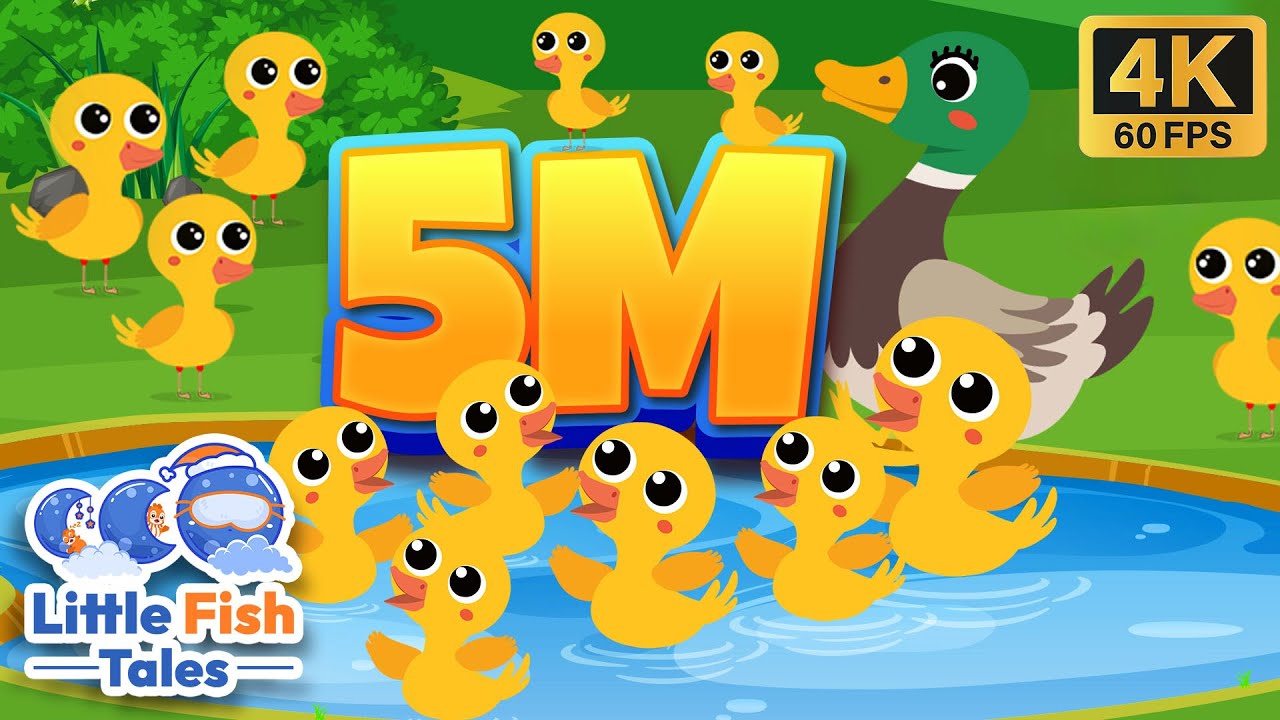 5 Million Ducks | Nursery Rhyme | Little Fish Tales | 