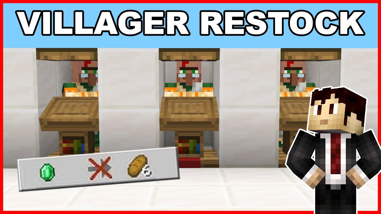 Villager Restock Problem? Try this SIMPLE FIX! | Minecraft Bedrock and Java 1.21