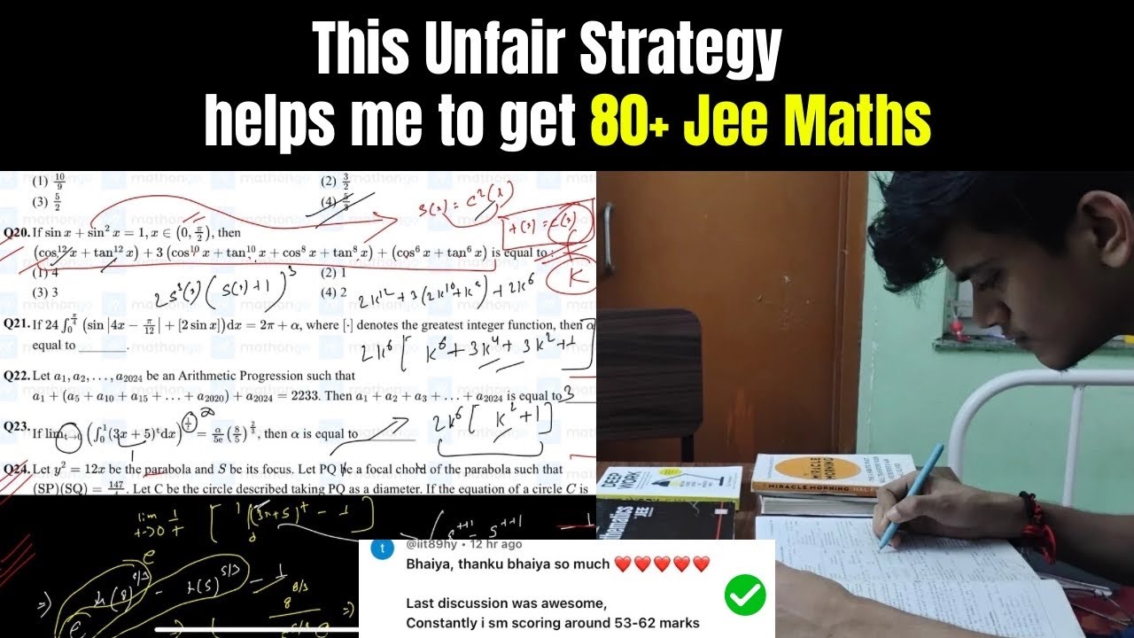 You Can Score 40+ Easily l Toughest Shift-Cooked  With this Strategy#jee#mains#strateg#maths#eduniti