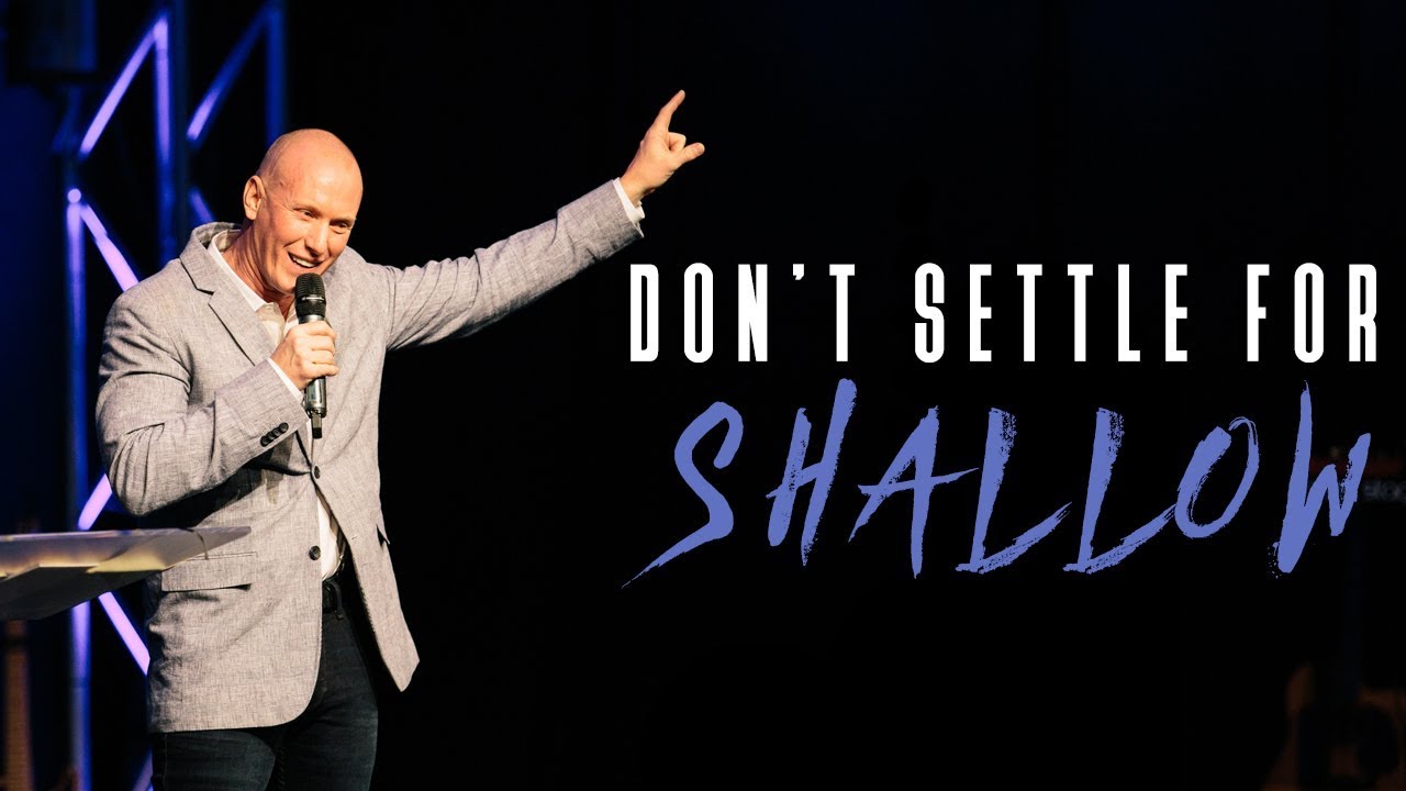 Don't Settle For Shallow - Rex Crane