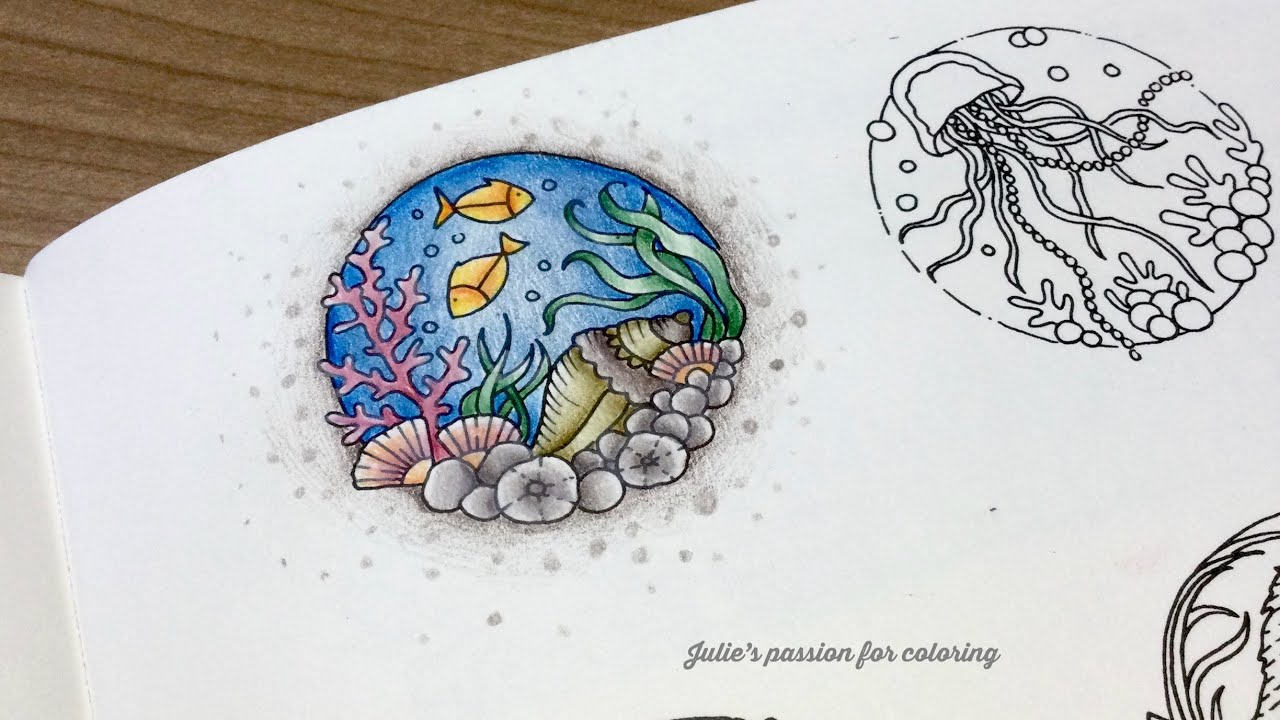 30 days of creativity by Johanna Basford - Caran d’Ache Pablo - color along