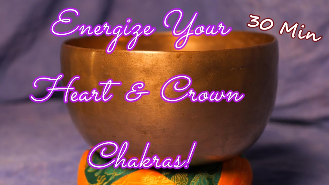 HEART & CROWN CHAKRA MEDITATION ~ 30 MIN ~ENERGIZE YOUR HEART & CROWN CHAKRAS ~ WWW.TEMPLESOUNDS.NET