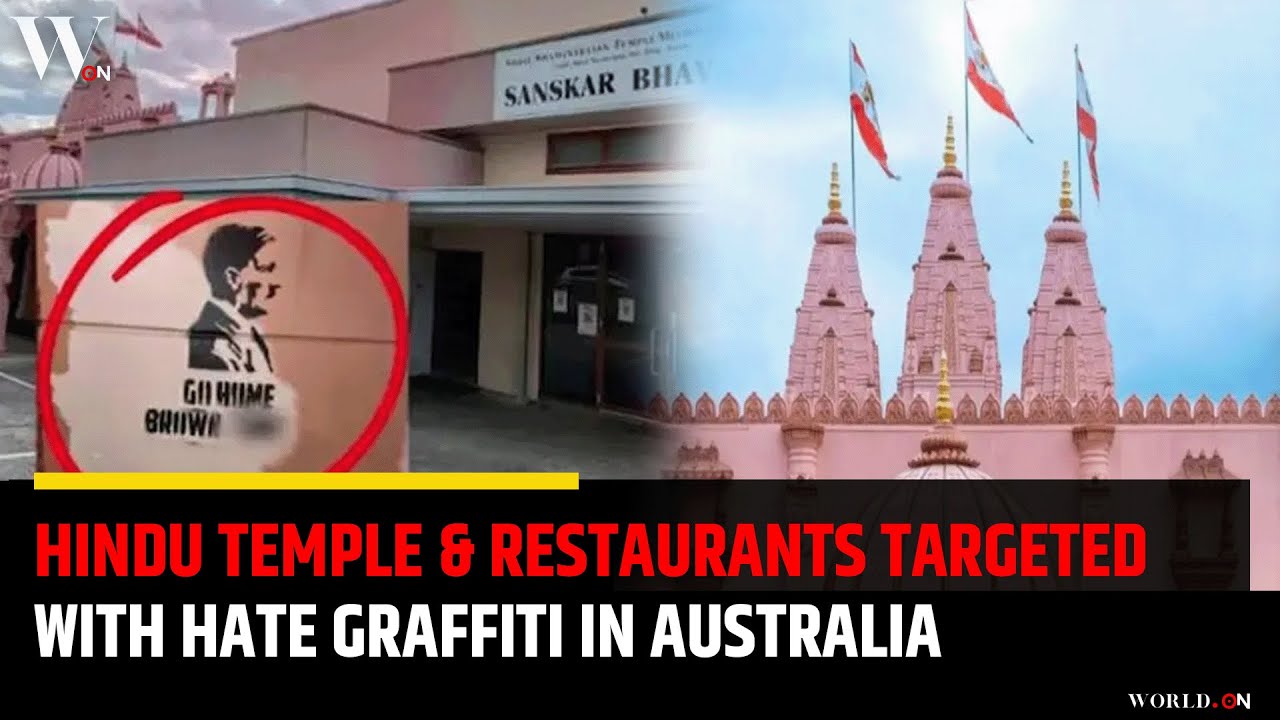 Ra*ism in Australia: Hindu Temple in Melbourne Defaced With Ra*ist Graffiti