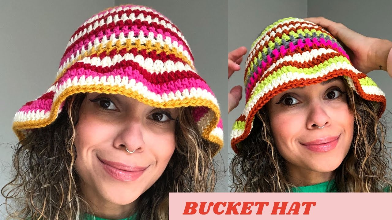 BUCKET HAT FÁCIL CROCHÊ -  CHAPÉU - TUTORIAL