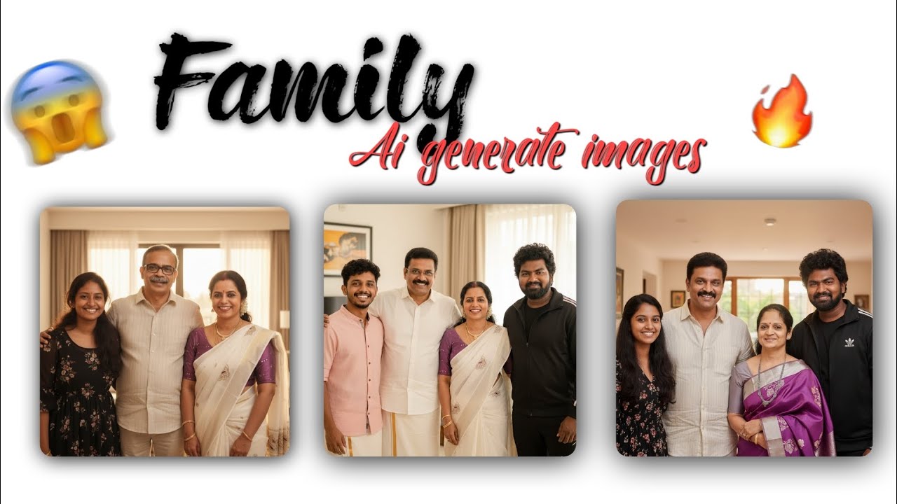 Family Ai generate images 😱🔥| Ai photos | just one click🌟