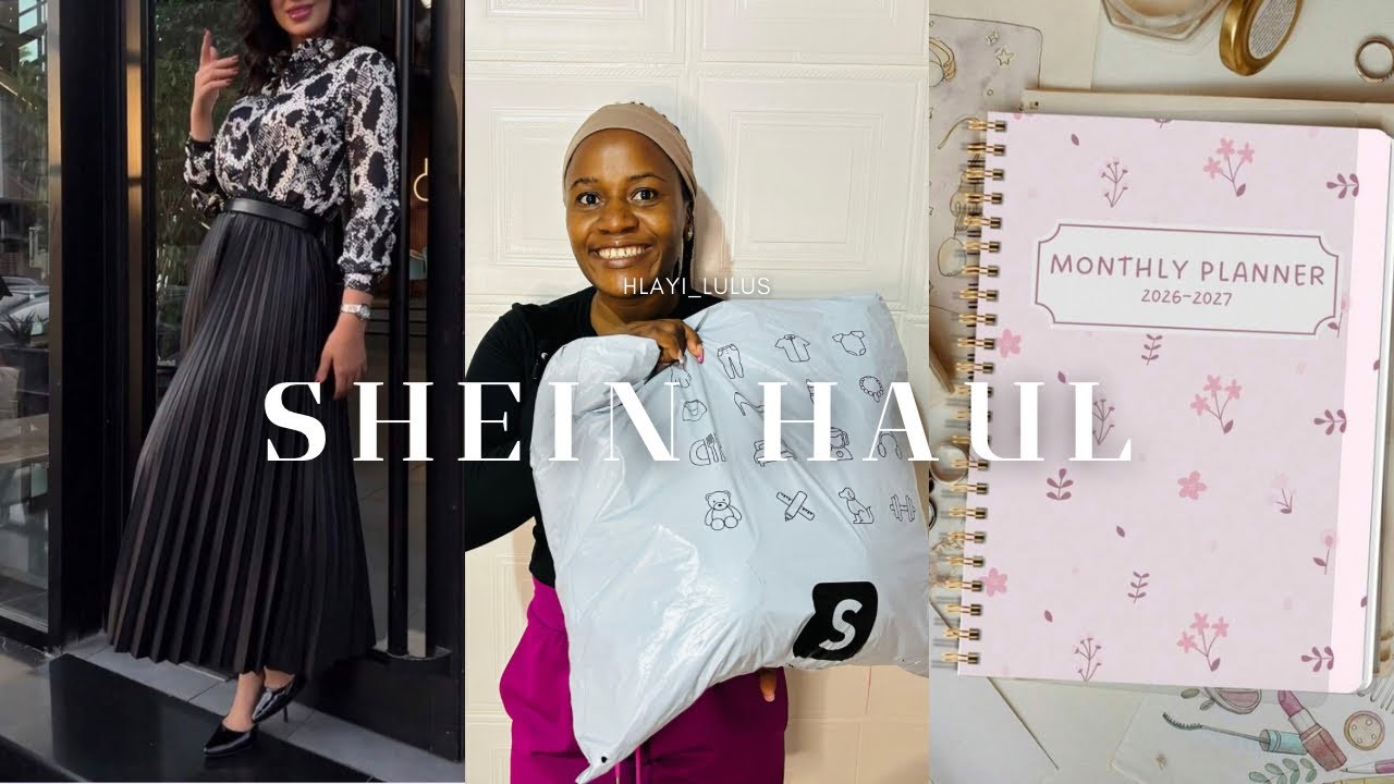 SHEIN HAUL | Stationery, Fashion, Skincare | South African YouTuber