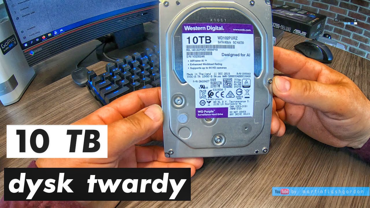10 TB dysk twardy Western Digital instalacja