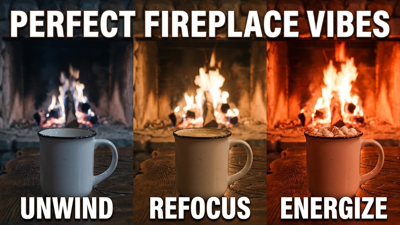 Peaceful Fireplace Vibes | Background Music for Every Moment