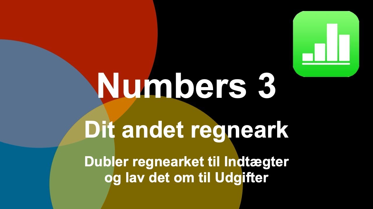 Numbers 3 - Dit andet regneark: Udgifter