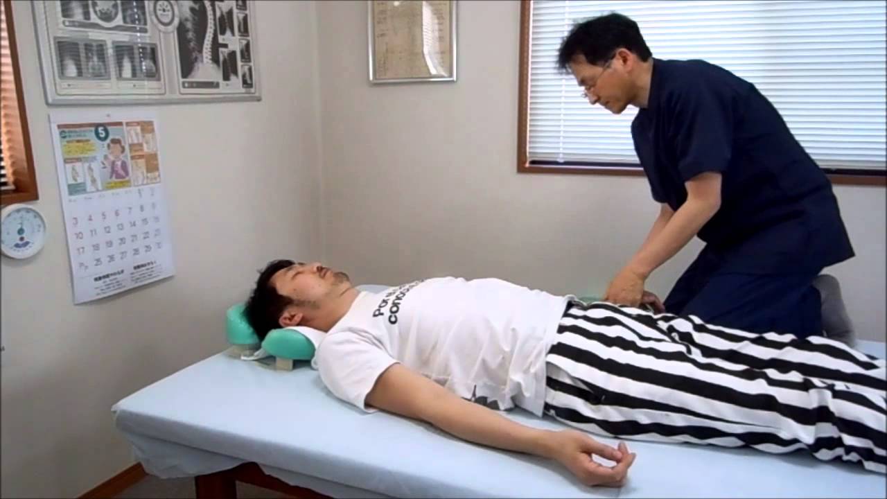整体矯正　整体施術の一部