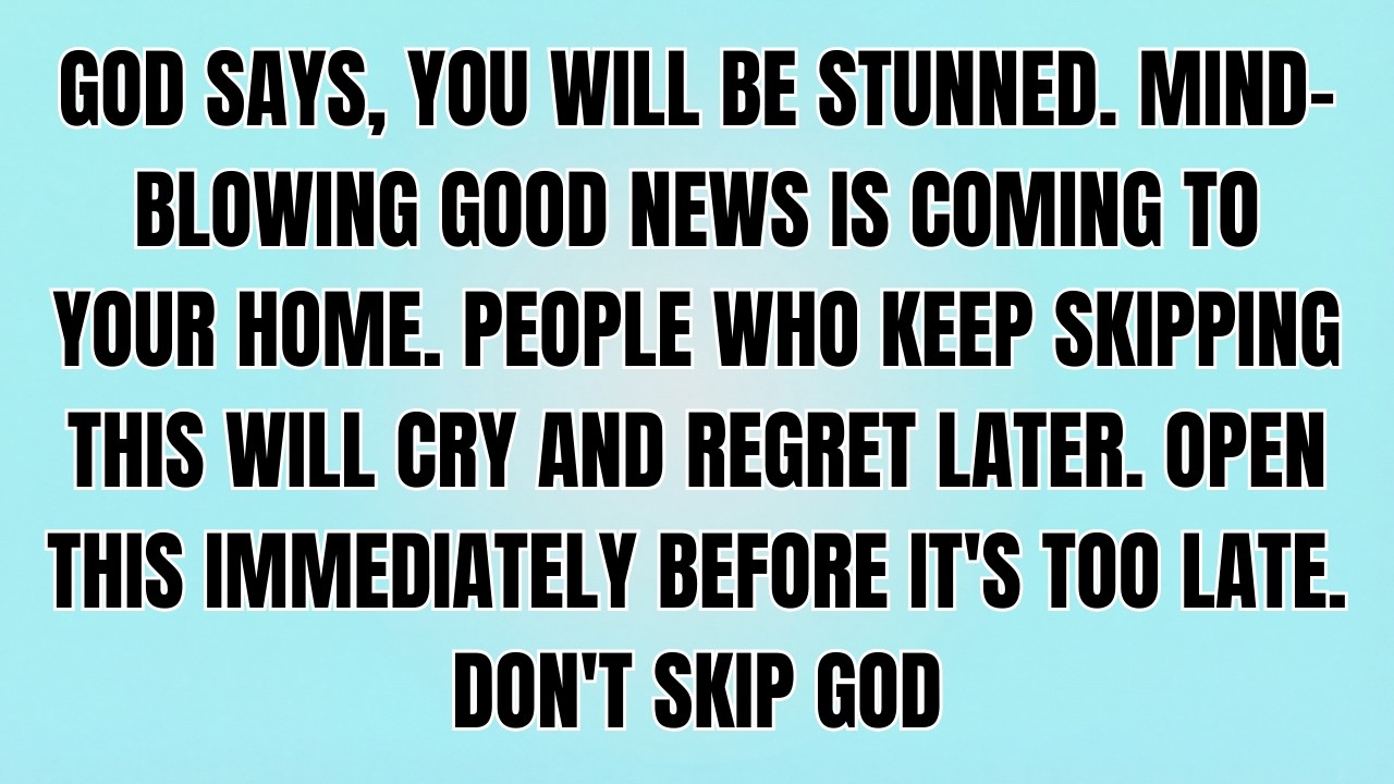 🔴GOD SAYS, YOUR MIRACLE HAS FINALLY ARRIVED, BUT YOUR ANGEL IS NOT ALLOWING YOU TO SKIP THIS SECRET