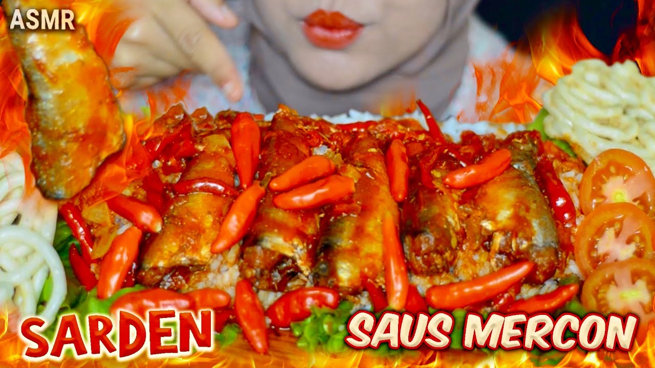 ASMR 🔥MUKBANG SARDEN SAOS MERCON PEDES RAWIT 🥵🔥 | Request #13