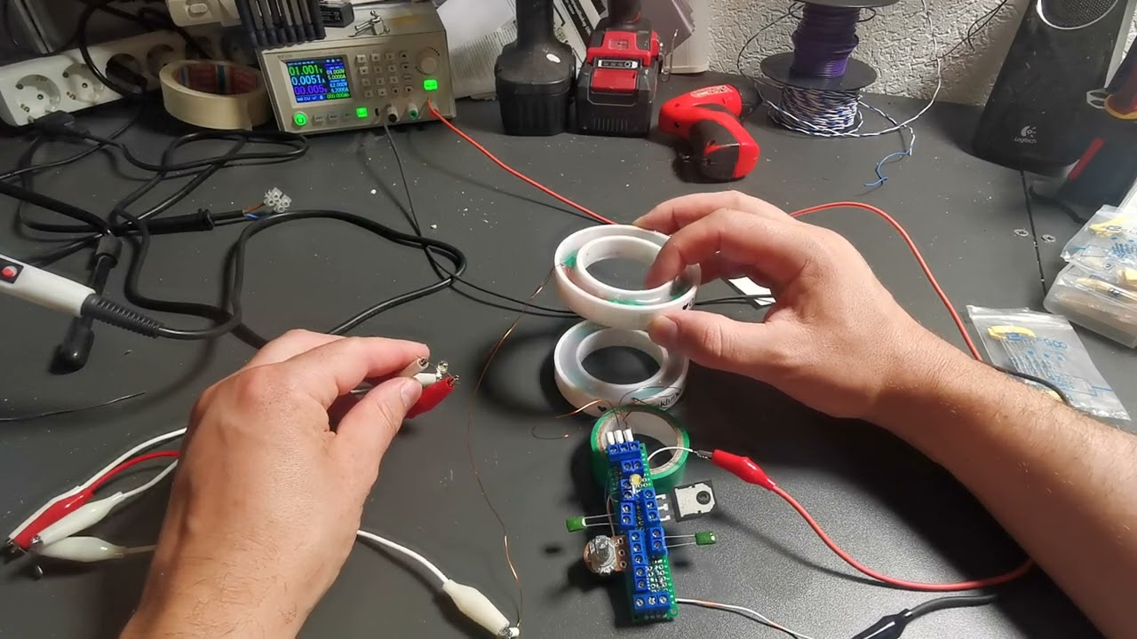 Drahtlose Energie Übertragung mit A4F Wicklung und Joule Thief Teil 2