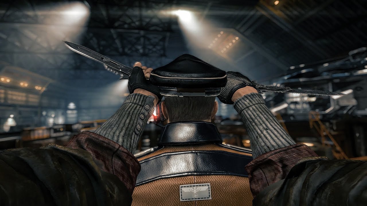 Wolfenstein The New Order - Über Action/Stealth Gameplay (London Nautica) No HUD