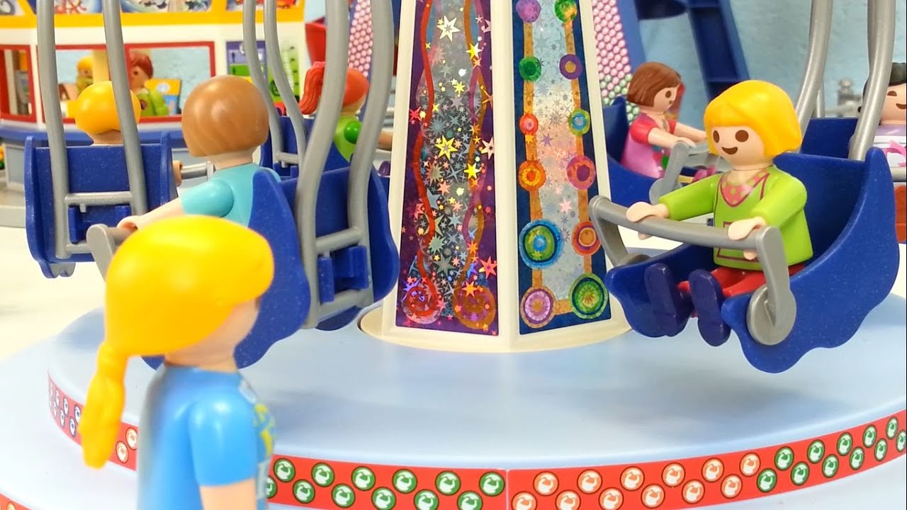 Ausflug zum Freizeitpark Playmobil Film seratus1 Riesenrad Karussell Zug