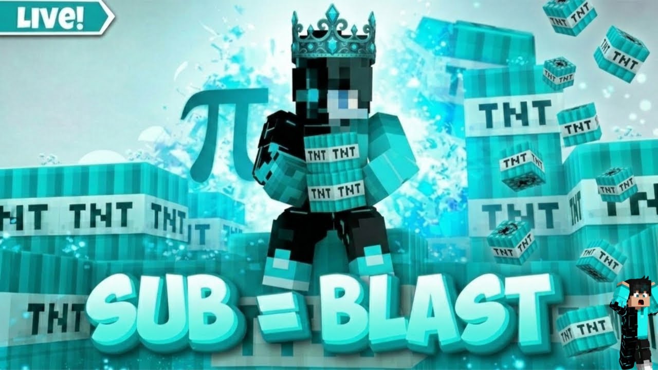 LIVE 🔴 Minecraft Falling Pickaxe TNT 😱