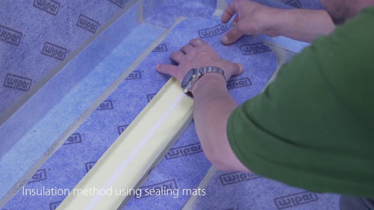 Linear drain and sealing mats | WIPER drains installation guide