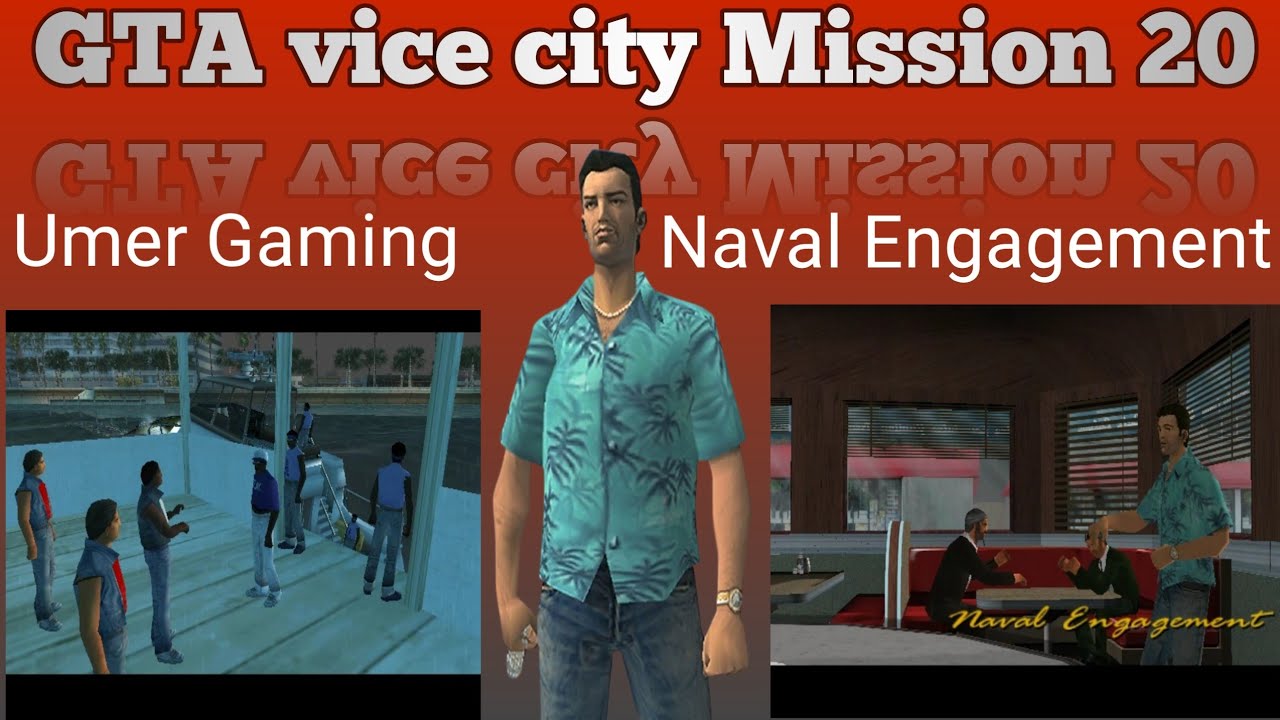 GTA Vice City Mission 20 – Naval Engagement | Steal the Boat | Full Gameplay