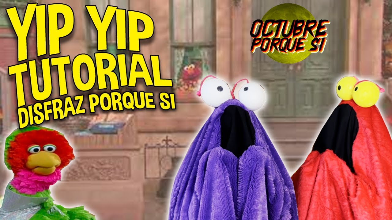 Disfraz FÁCIL de HALLOWEEN en Pareja - Marcianos Yip Yip de Plaza Sésamo TUTORIAL