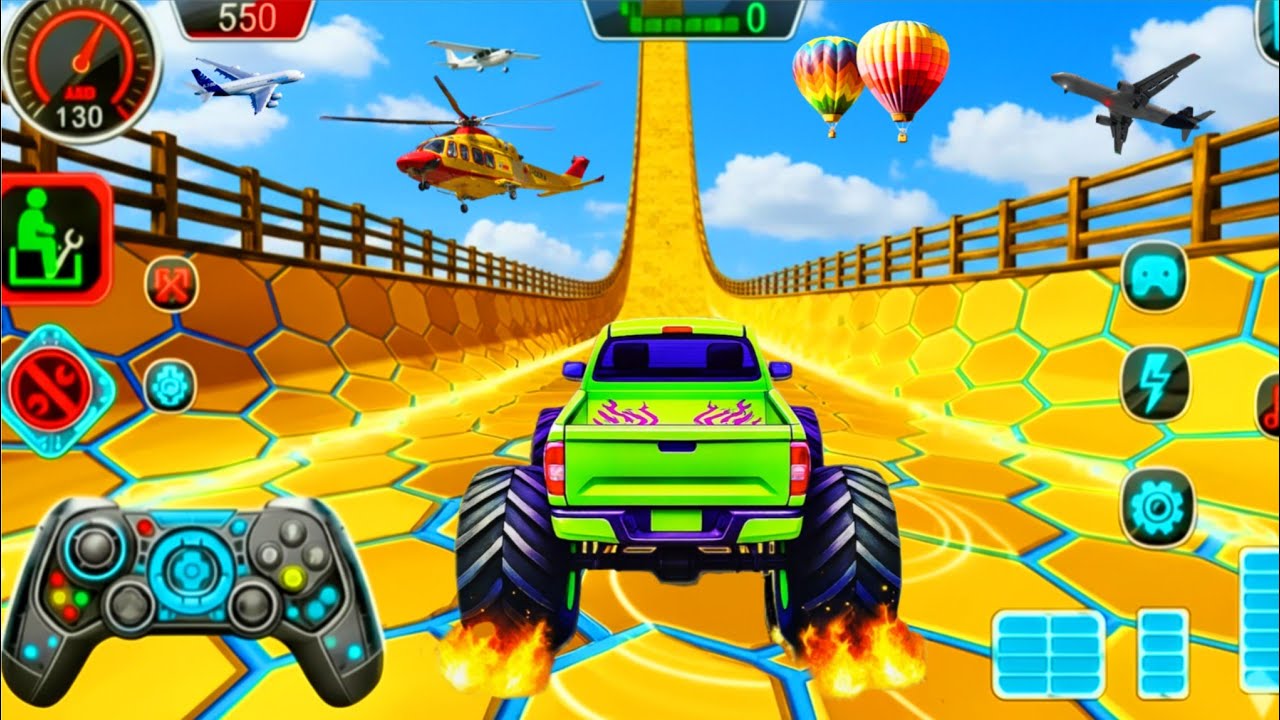 Flying Truck Racing Game: Sky-High Stunts! 🚗 For Toddlers#truckgame