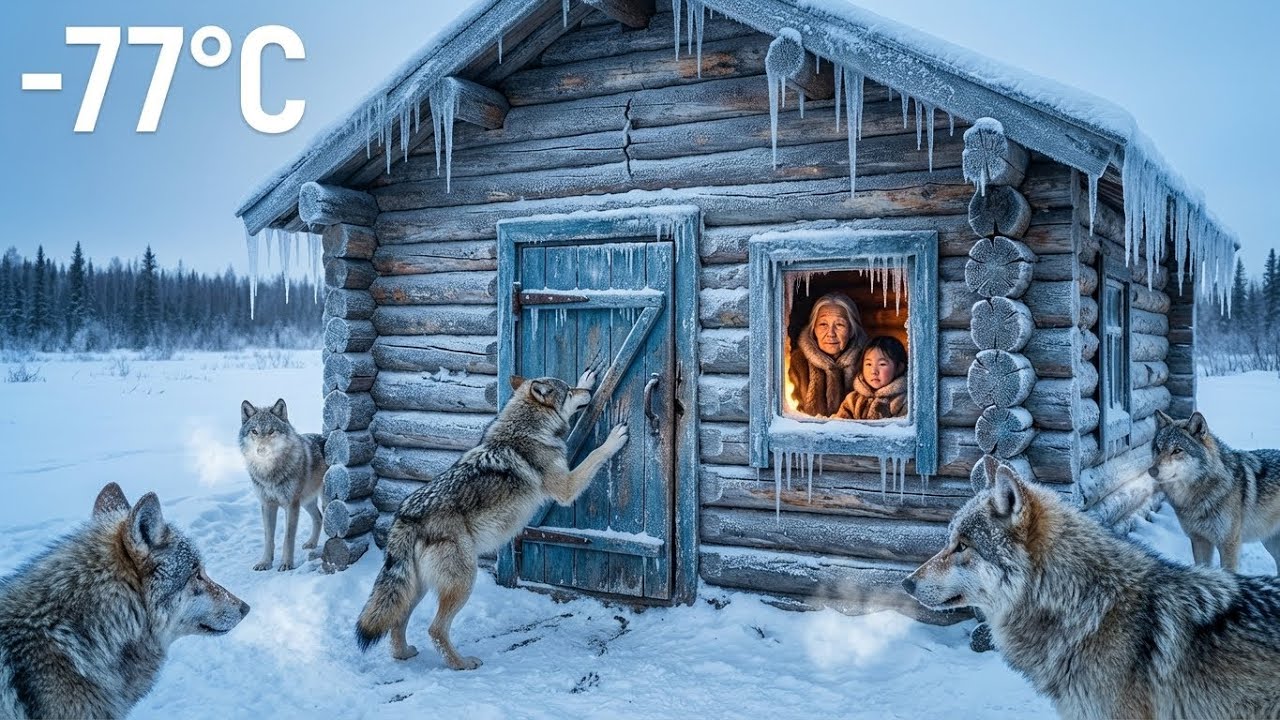 Survival at -77°C | 93 Year Old Widow and Grandchild Protect Chicken from Wolves