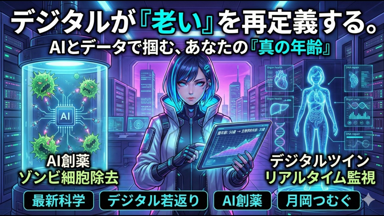 2045年、人類は「死」を克服する？ハーバード大も注目する「デジタル生物学」と、AIが発見した最強の若返り物質