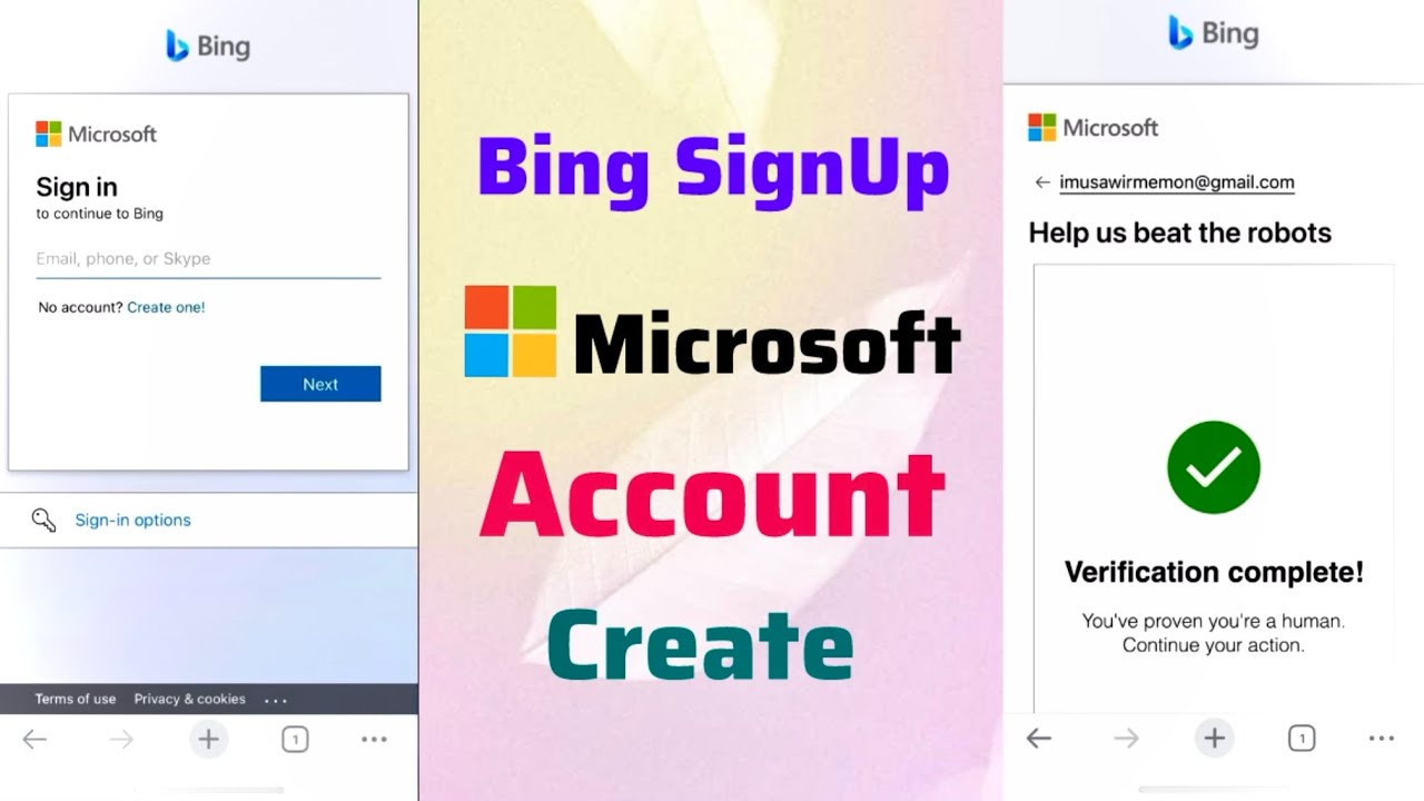 Bing image creator sign up || How to Sign in Microsoft Account 2024