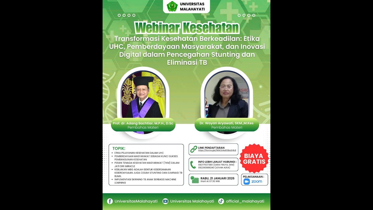 WEBINAR KESEHATAN GLOBAL | UNIVERSITAS MALAHAYATI