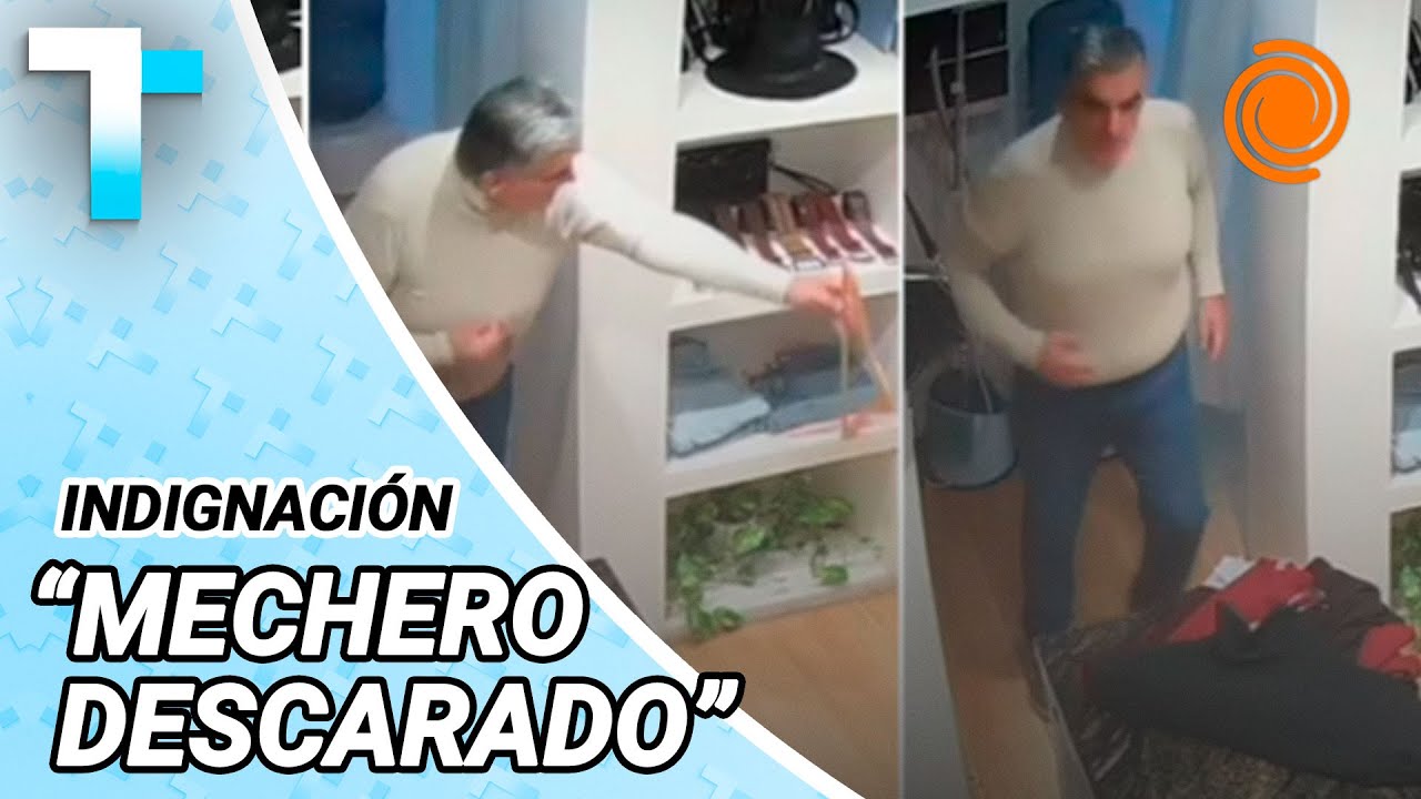 Video: mechero engañó a la empleada de un local con una insólita excusa y se robó prendas de mujer