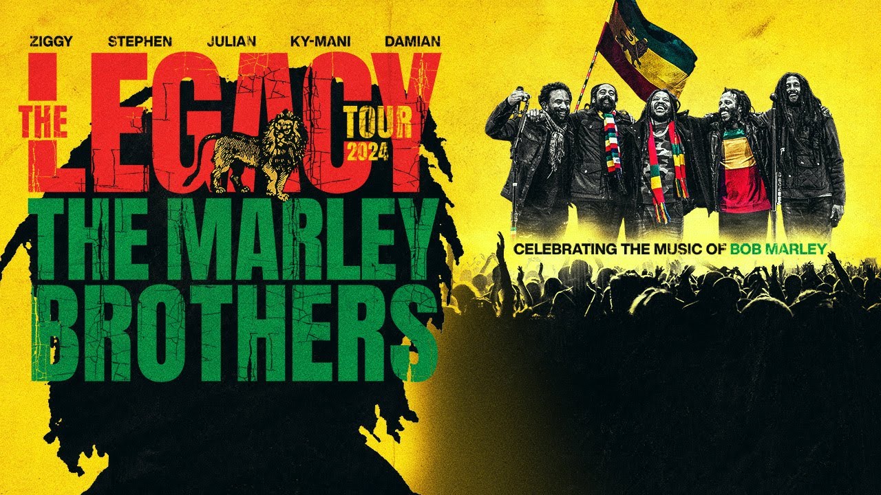 Marley Brothers LEGACY ToUR 2024 -  Ziggy, Stephen, Julian, Ky-Mani, Damian MARLEY