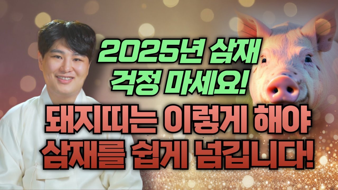 2025년 들삼재 돼지띠는 필수 시청하세요! 돼지띠는 이렇게 해야 삼재를 쉽게 넘깁니다!/의정부용한점집 [더샤머니즘]