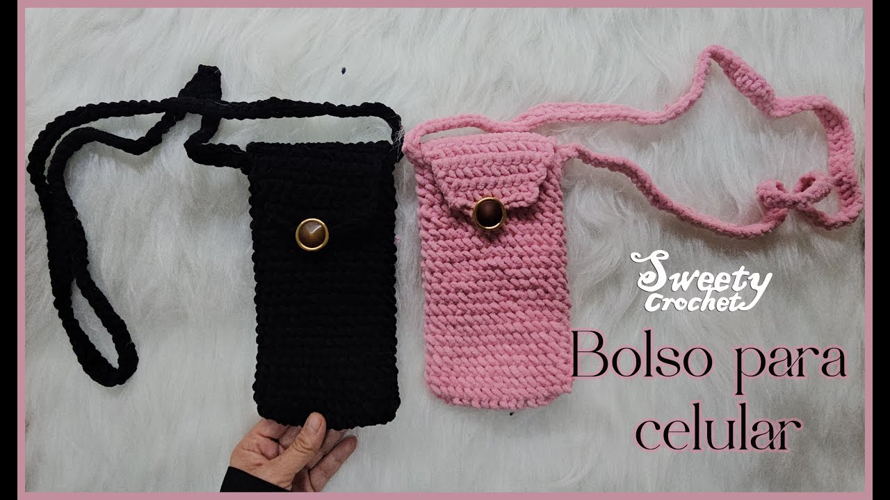 Funda tejida para celular