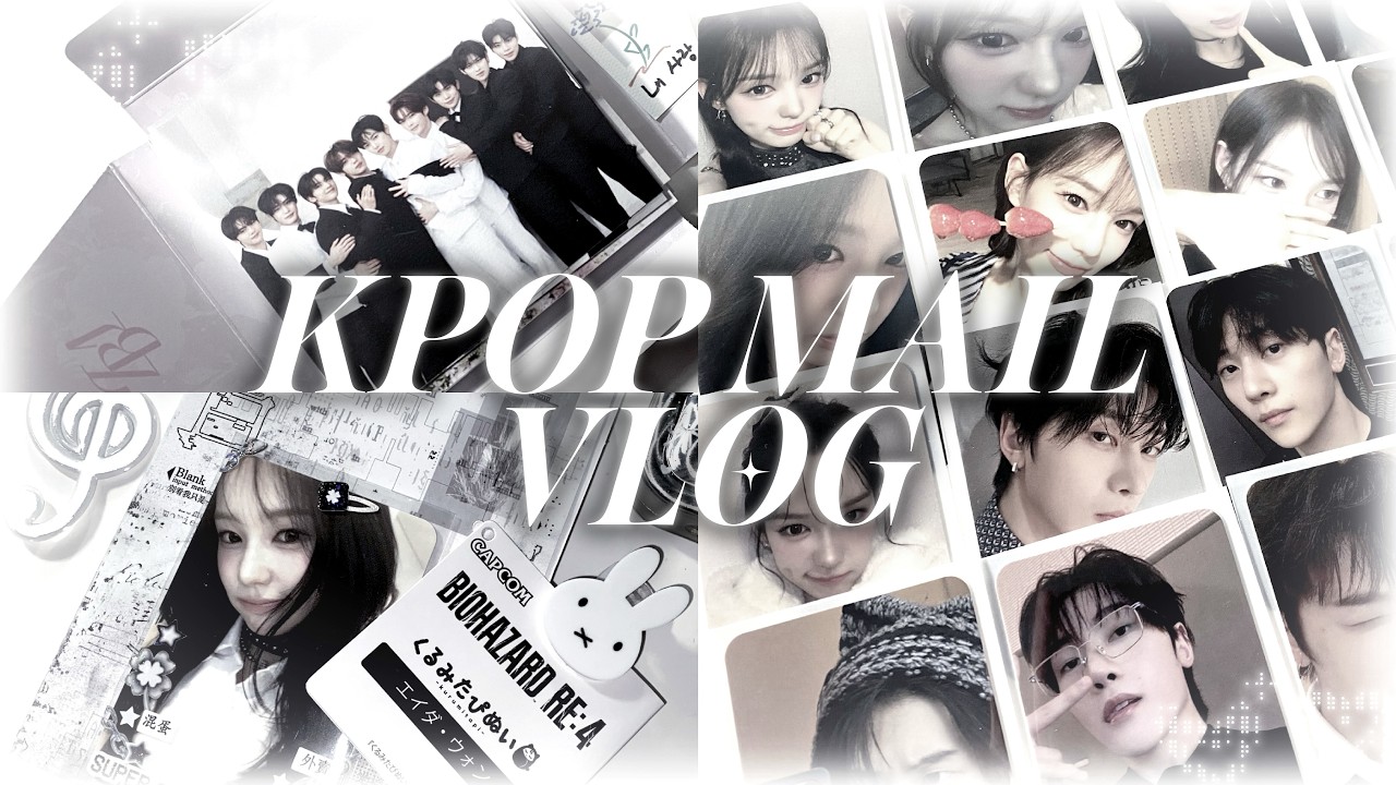 kpop mail vlog ✶ collective haul | zb1 & izna pocamarket | re-flow album | stickers | re & more ☣︎‧₊
