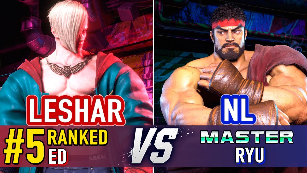 SF6 🤜 LeShar (#5 Ranked Ed) vs NL (Ryu) 🤛 SF6 High Level Gameplay