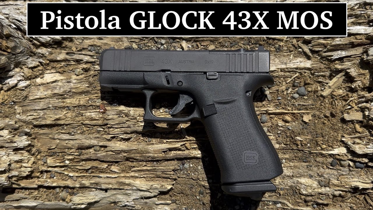 Disparando la Pistola Glock 43X MOS, video en español
