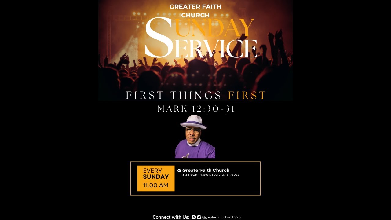 “FIRST THINGS FIRST” by Dr  Kevin A  Smith