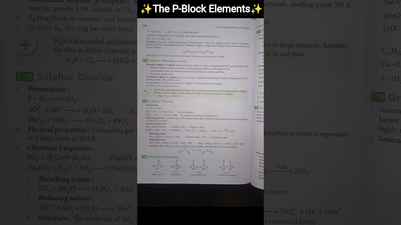 p-Block Elements(CLASS 12th) 