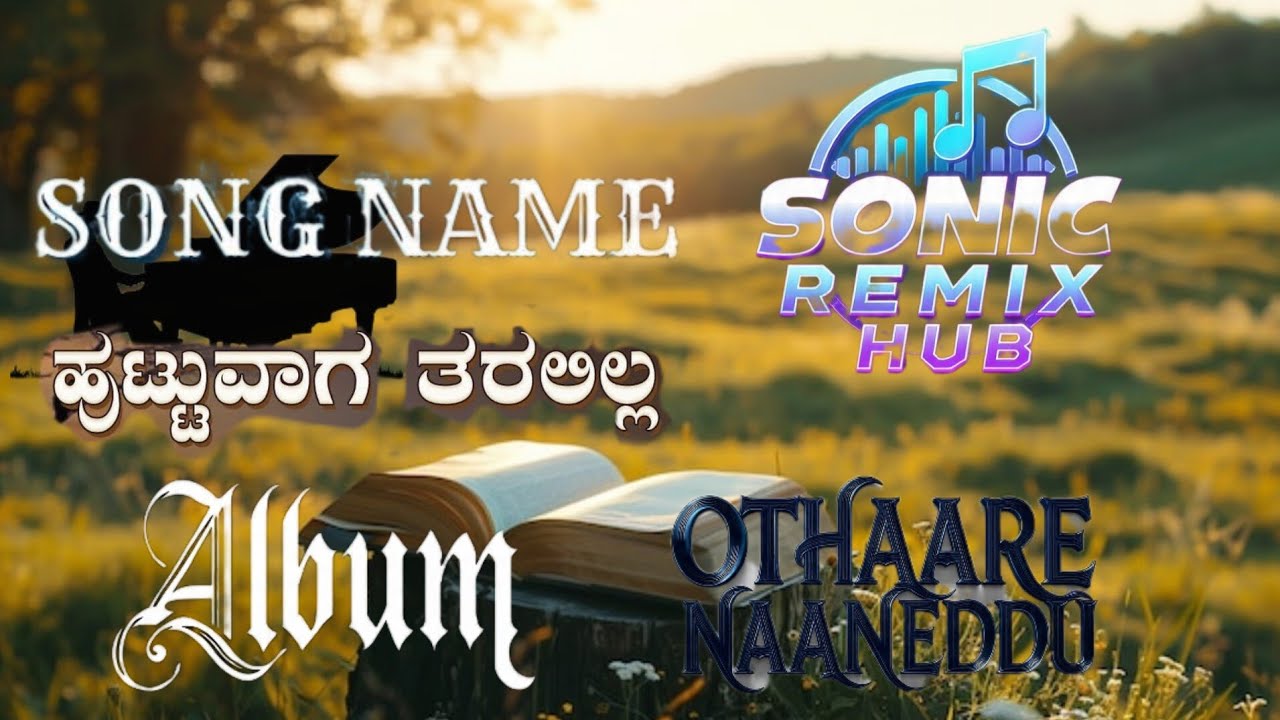 ಹುಟ್ಟುವಾಗ ತರಲಿಲ್ಲ | album Othaare Naaneddu | Lyrical Song | Sonic Remix Hub 
