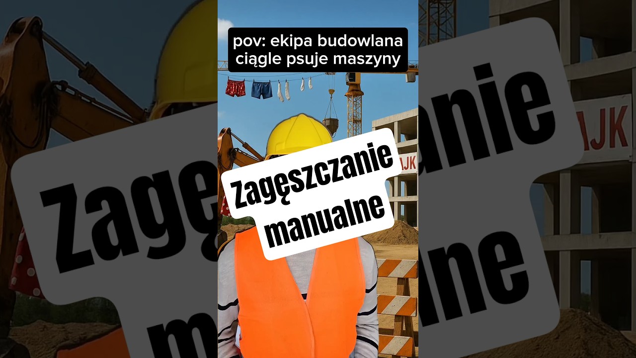 Ekipa budowlana ,, zagęszczanie manualne