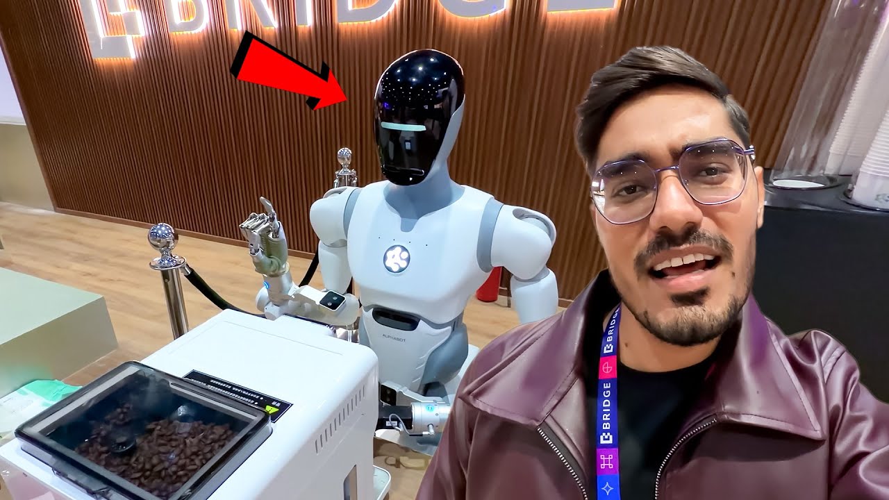 This Robot Makes Coffee🔥- Bridge Summit Me Bahut Maza Aaya