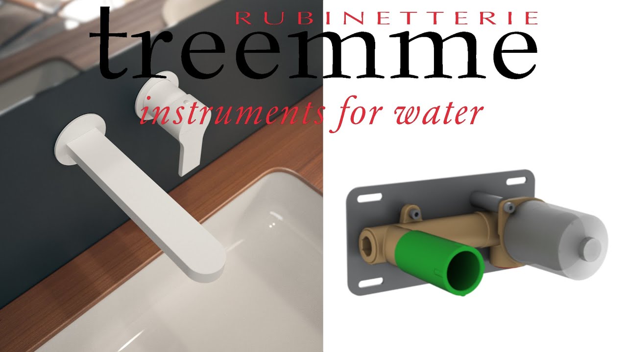 INSTALLAZIONE LAVABO A MURO XERO+ RUBINETTERIE TREEMME