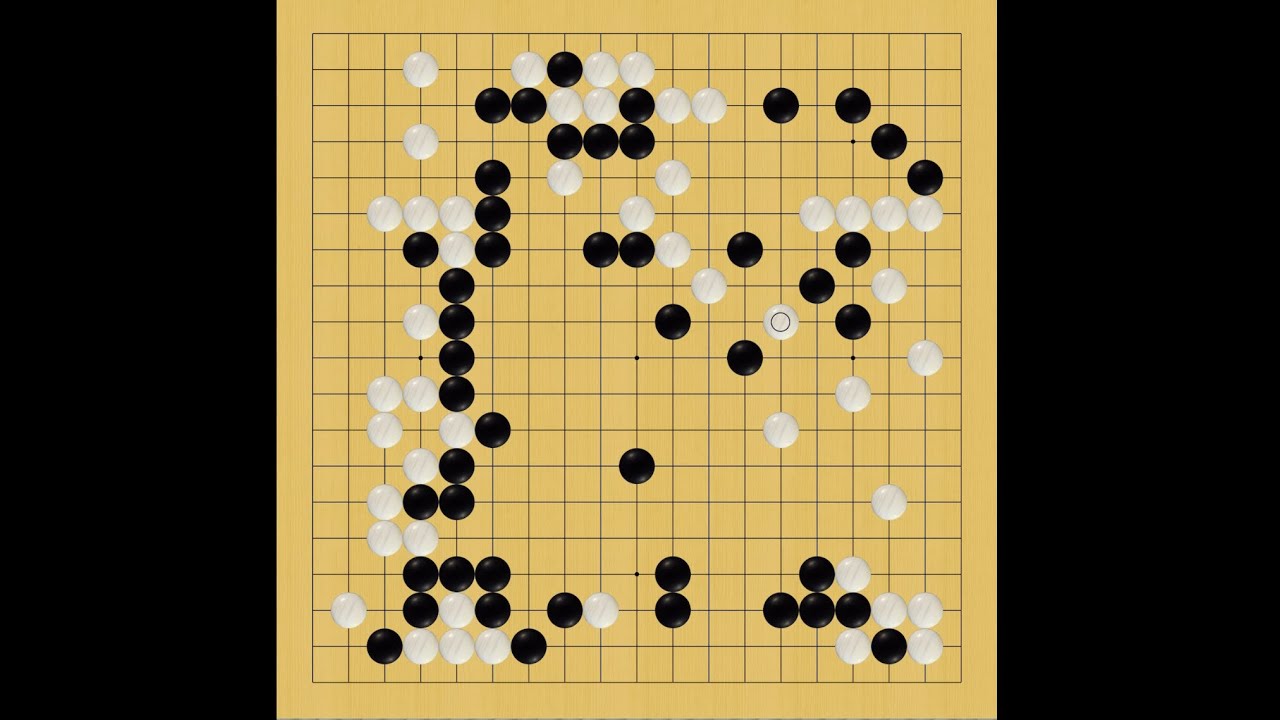 【囲碁の師匠katago自己対局観戦実況】53 互先【囲碁】