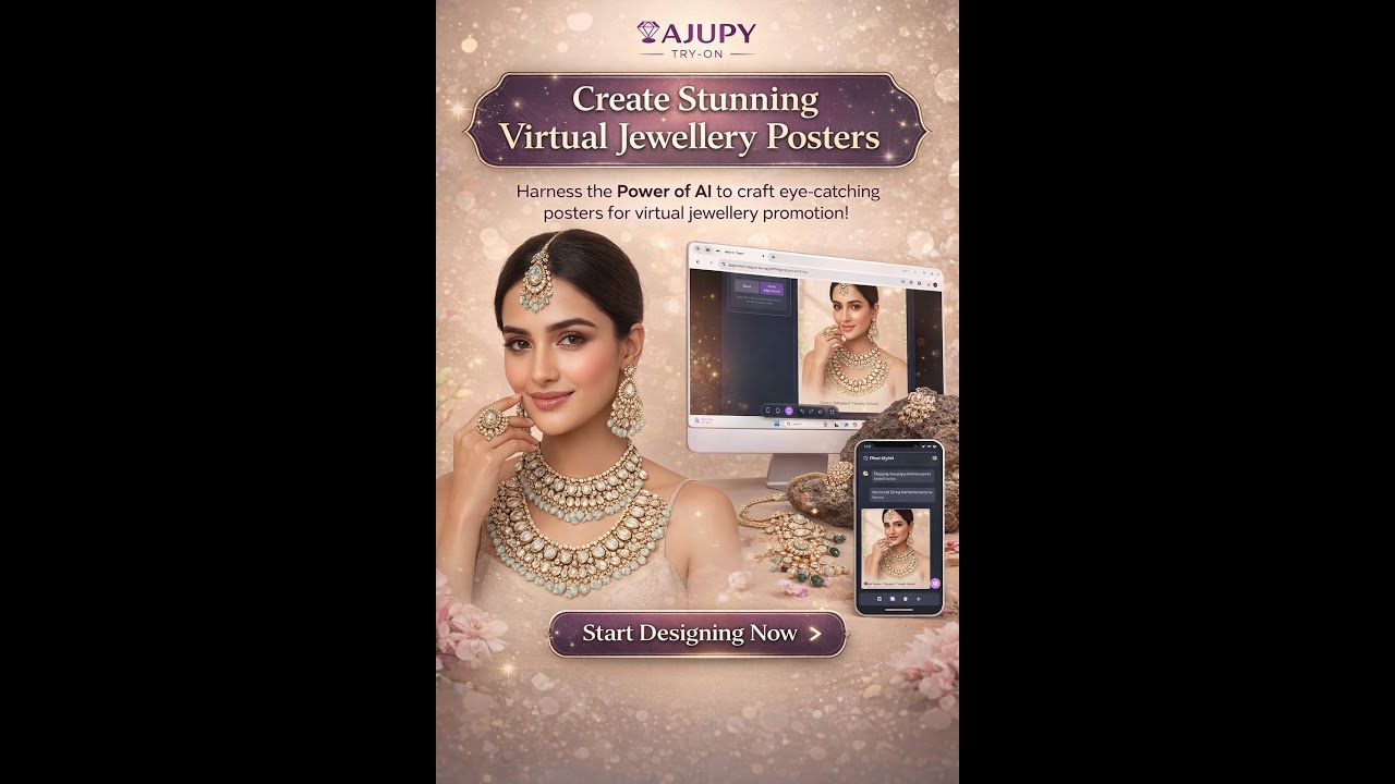 AJUPY AI : Craft Elegant Jewelry Posters with AI
