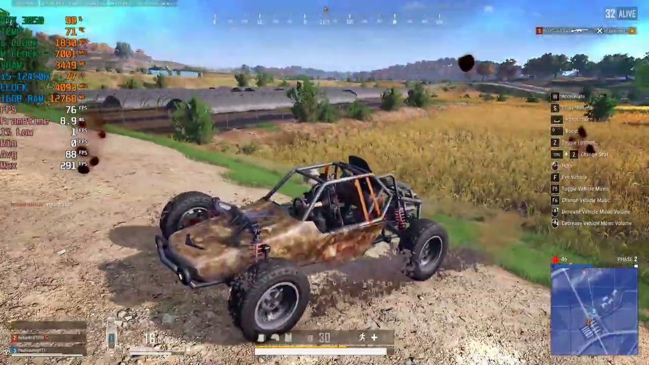 Lenovo LOQ : i5 12th Gen 12450H RTX 3050 6GB - Test in PUBG ( High Settings )