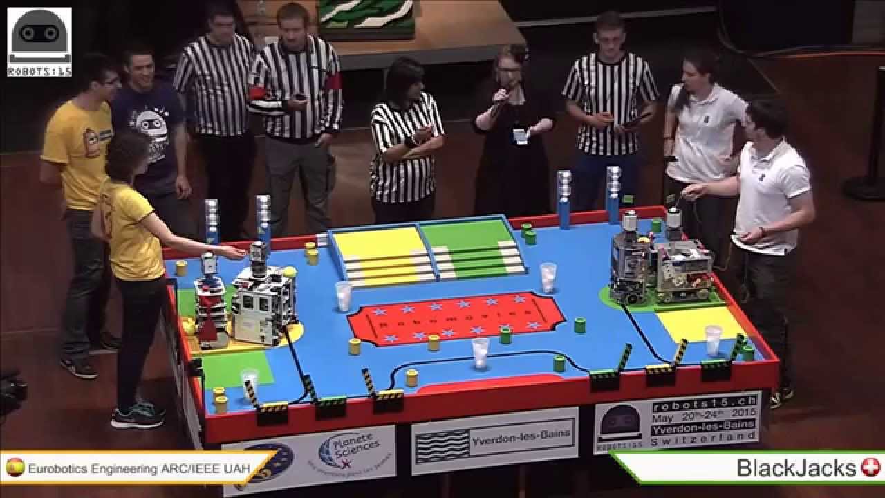 Eurobot 2015: Eurobotics Engineering (64) vs Blackjacks (79)