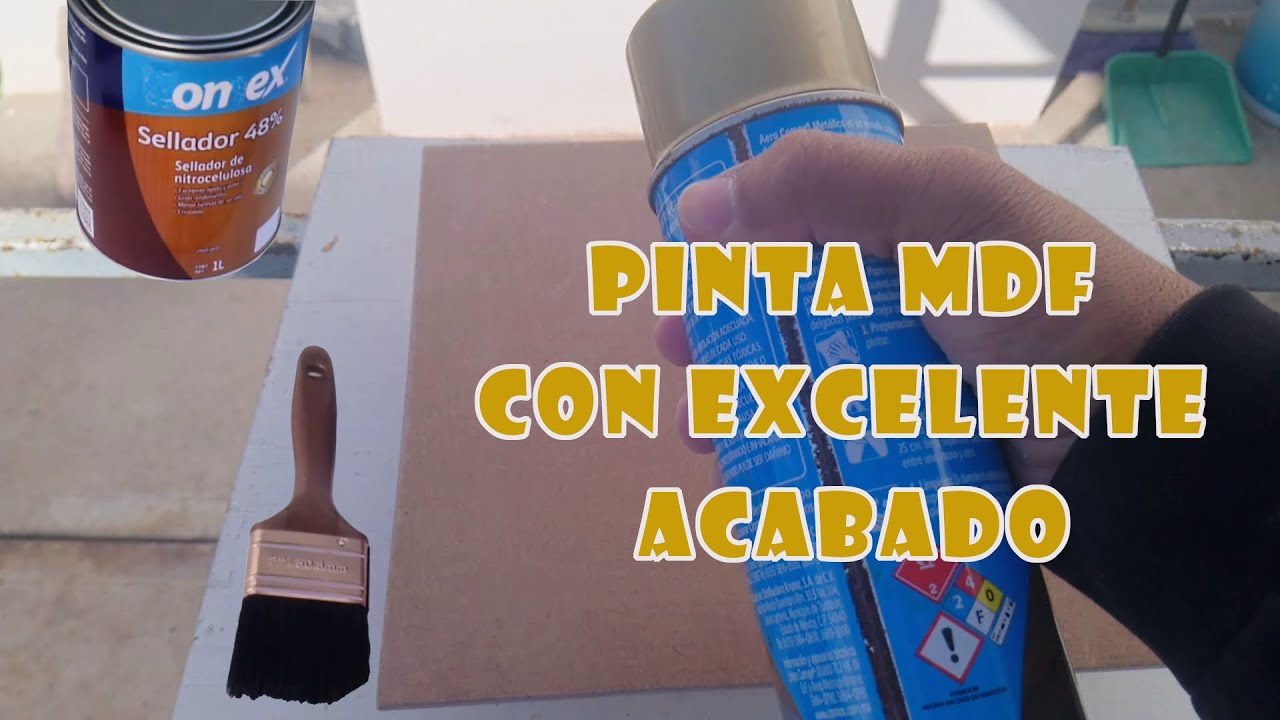 Como sellar y pintar MDF o madera con esmalte